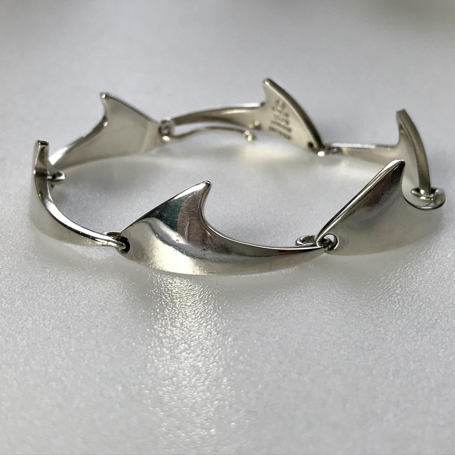 Bent Knudsen Sharkfin bracelet, Denmark 1960s