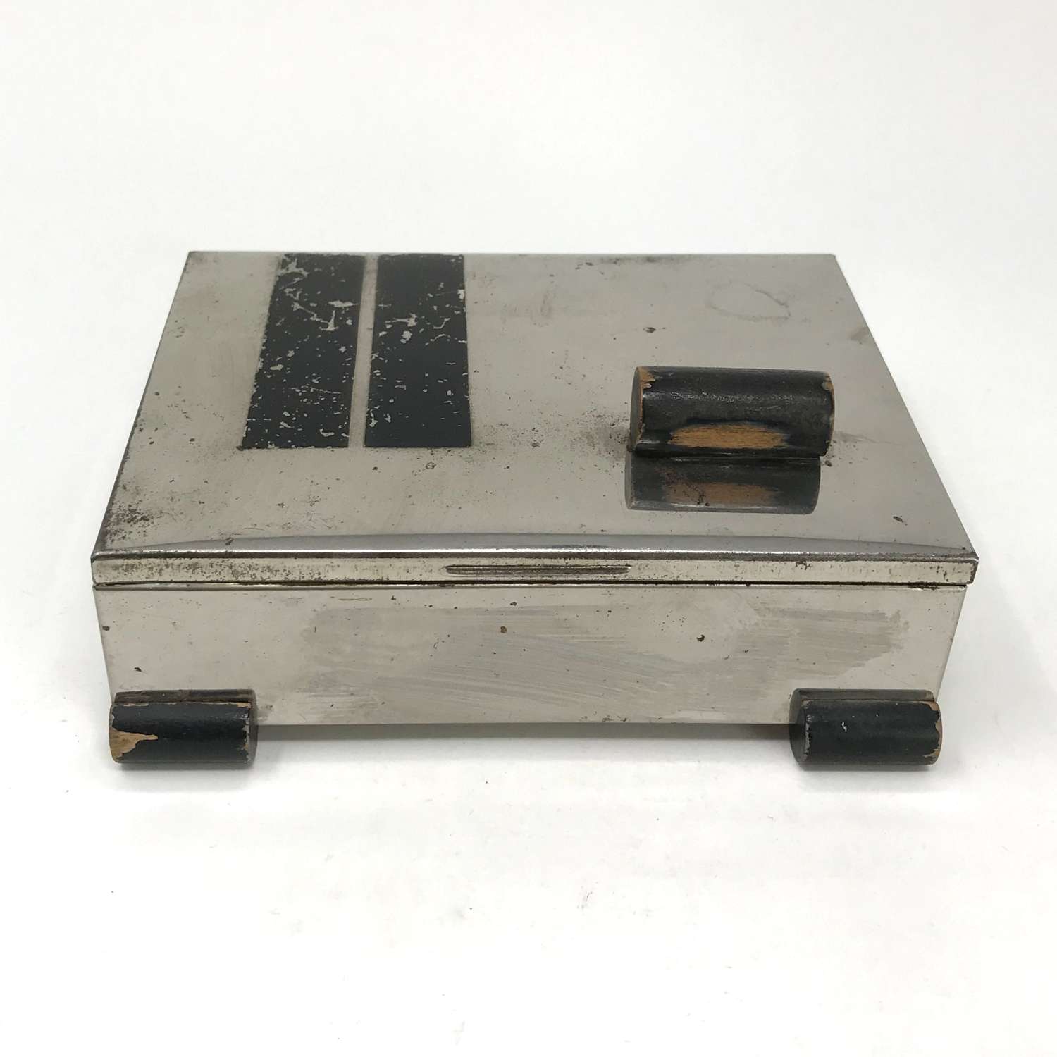 Marianne Brandt Metal and Wood Box Ruppelwerke Bauhaus 1930s