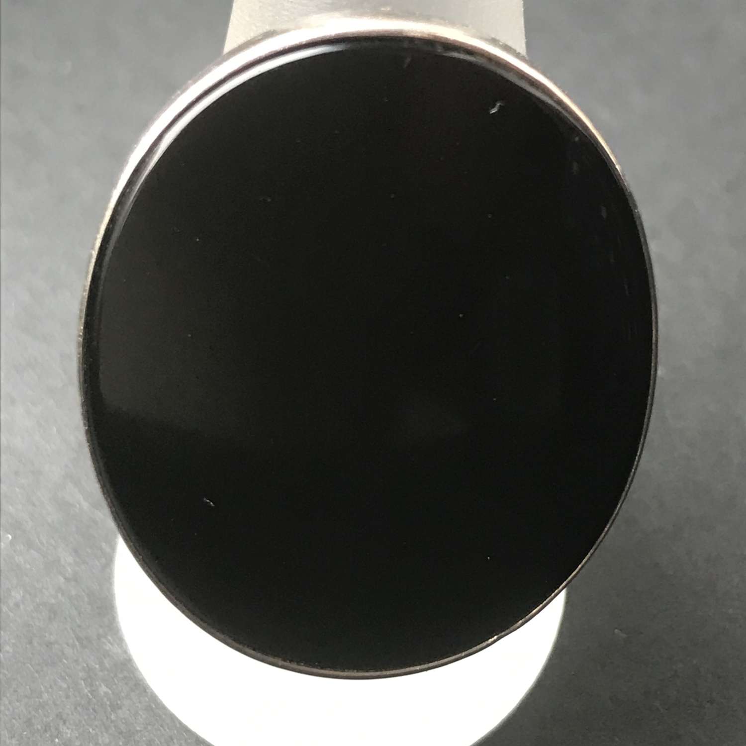 Niels Erik From ring with large polished onyx, Denmark c1960s