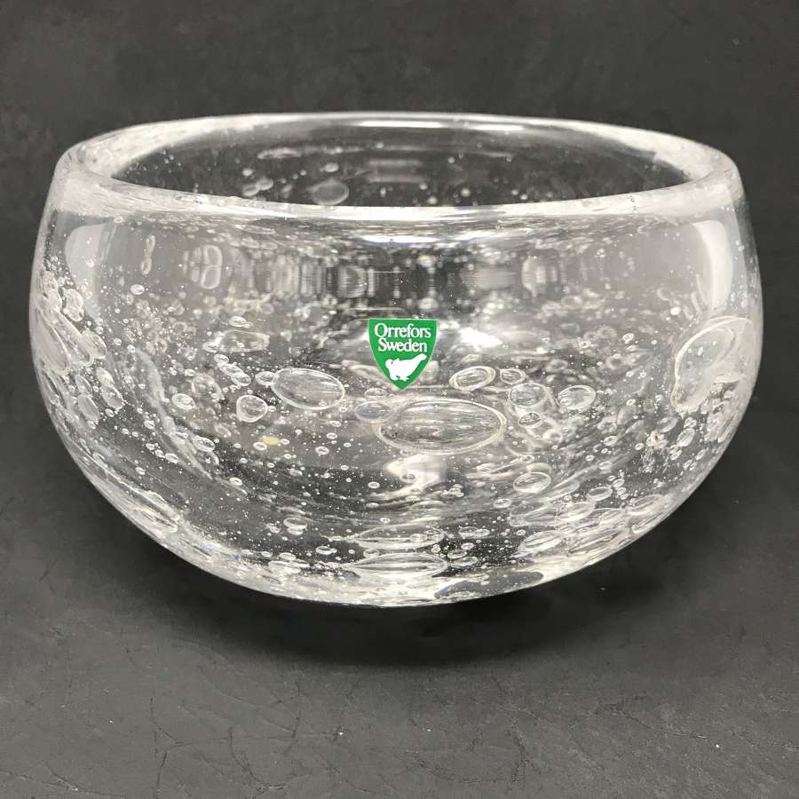 Henning Koppel glass bowl for Orrefors, Sweden 1975
