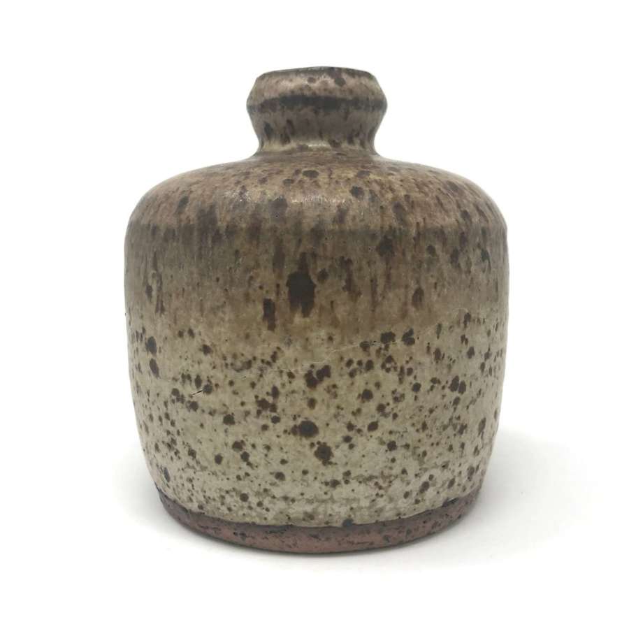 Rolf Palm unique stoneware vase with mottled glaze 1970