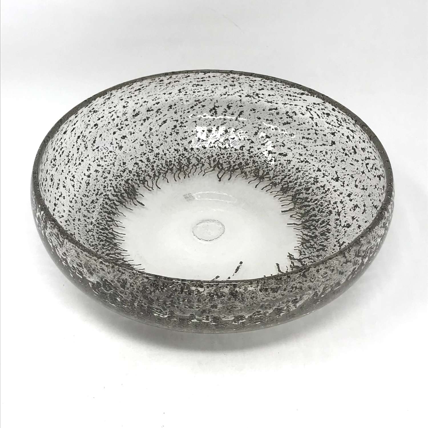 Benny Motzfeldt Glass bowl with coloured inserts Plus glass Norway