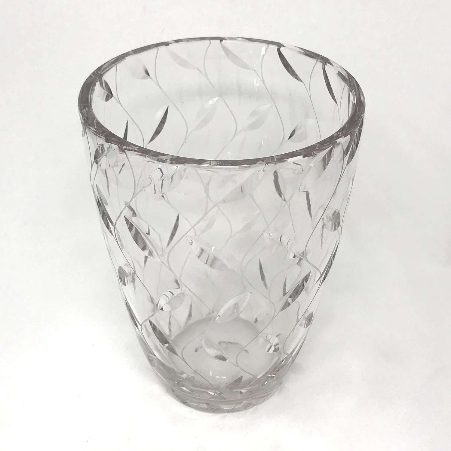 Large vase with leaf pattern by Clyne Farquharson for John Walsh Walsh