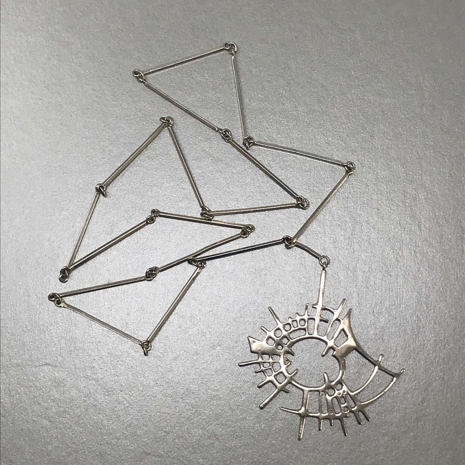 Juhls pendant and necklace, Norway c 1960s