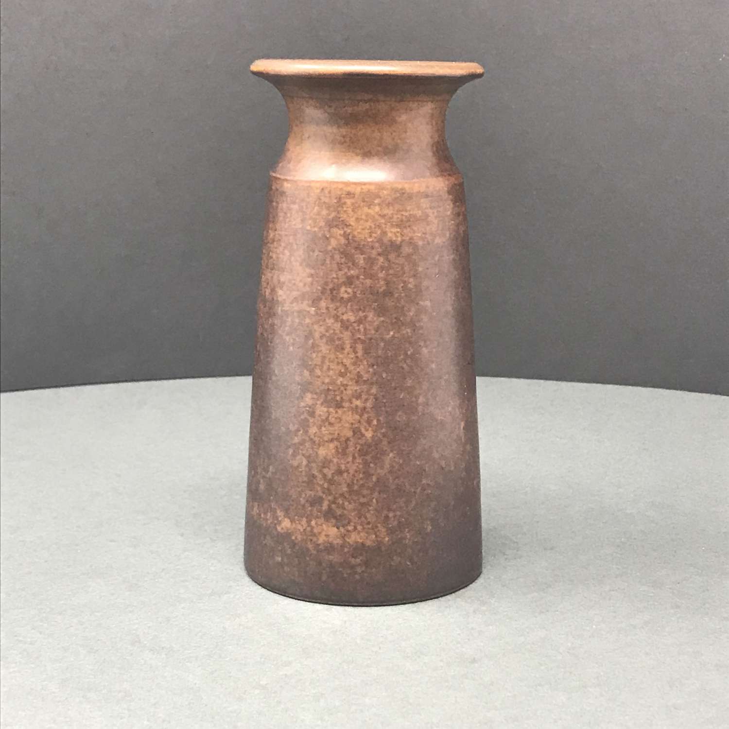 Erich and Ingrid Triller brown glazed stoneware vase Sweden 1950s