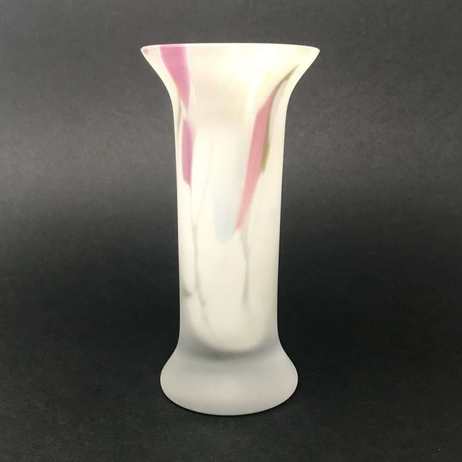 Monica Backström Zelda glass vase, Boda Sweden 1970s-80s