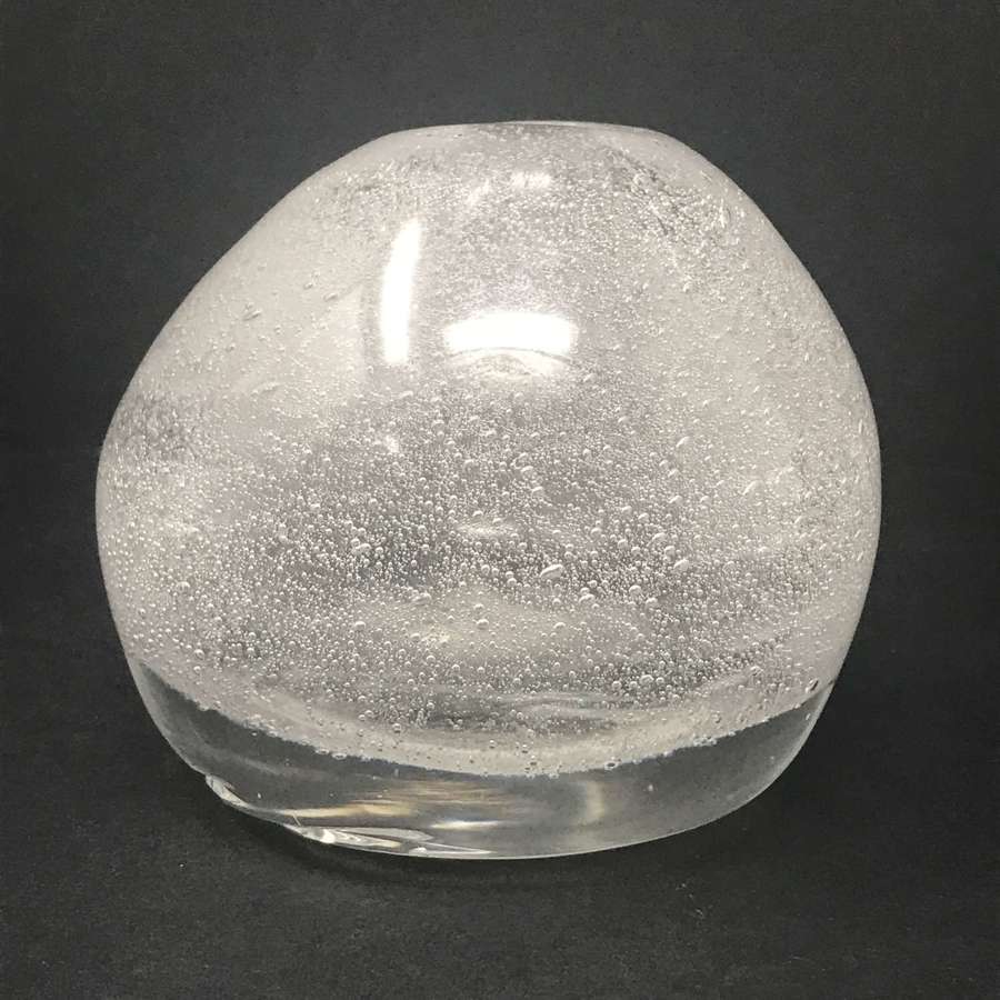 Tapio Wirkkala iittala soda glass ball vase 1940s
