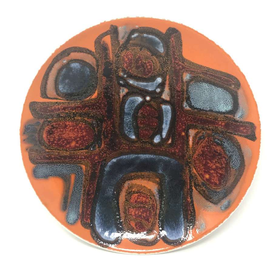 Carole Cutler Poole Pottery Delphis  plate c1969