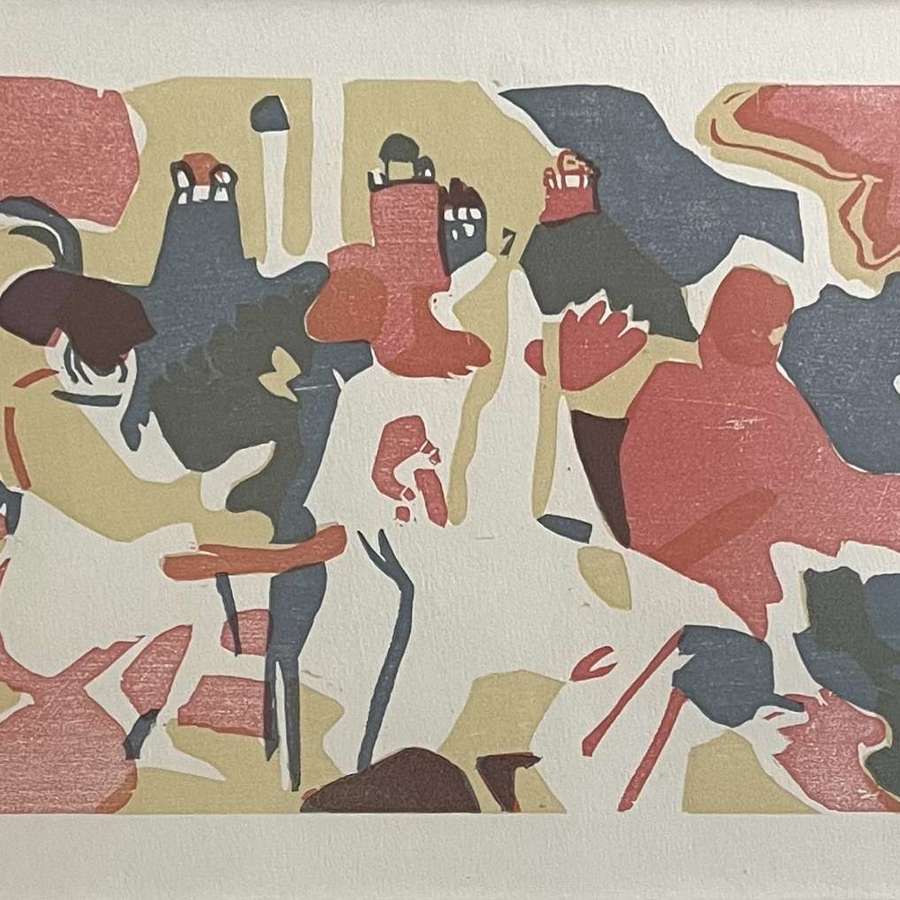 Wassily Kandinsky "Oriental" woodcut from Regards sur le passé, 1971