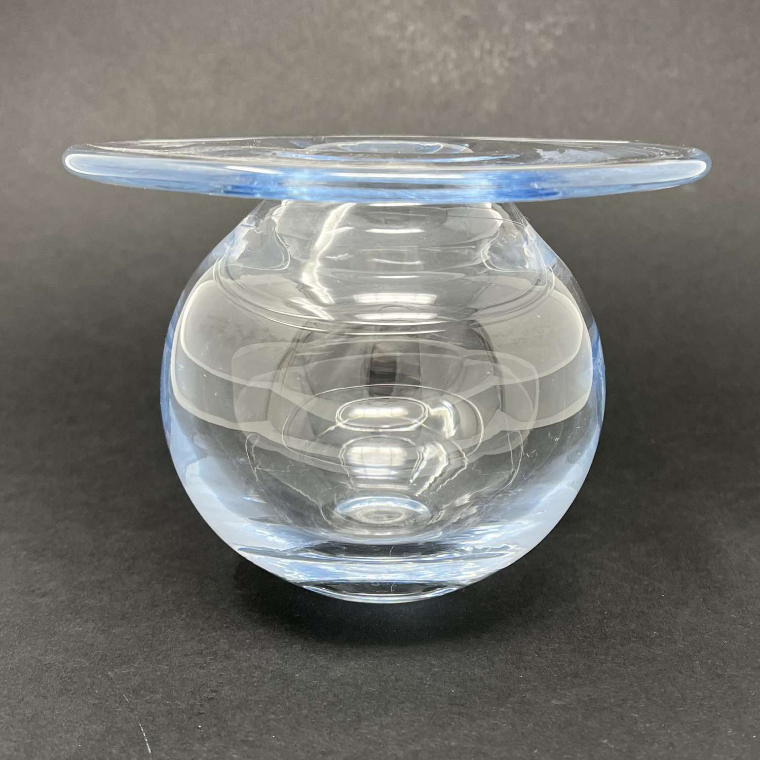 Finn Schjøll Boblen Glass Vase Magnor Norway 1970s