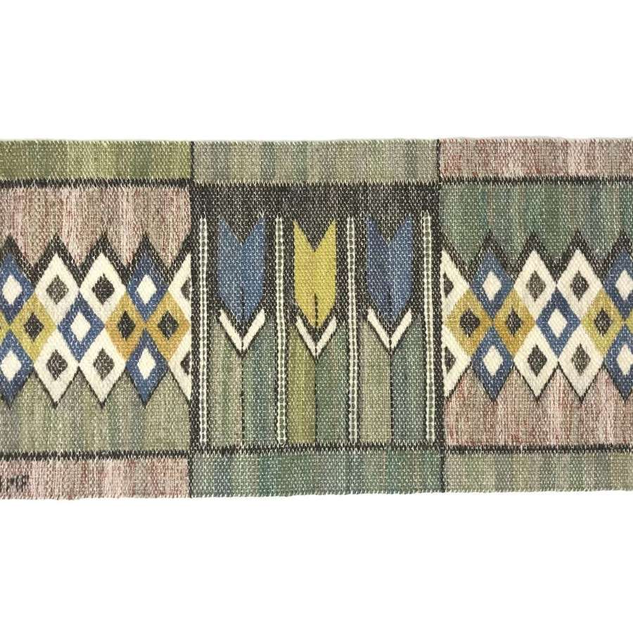 Tapestry in Crocus pattern Märta Måås-Fjetterström Sweden