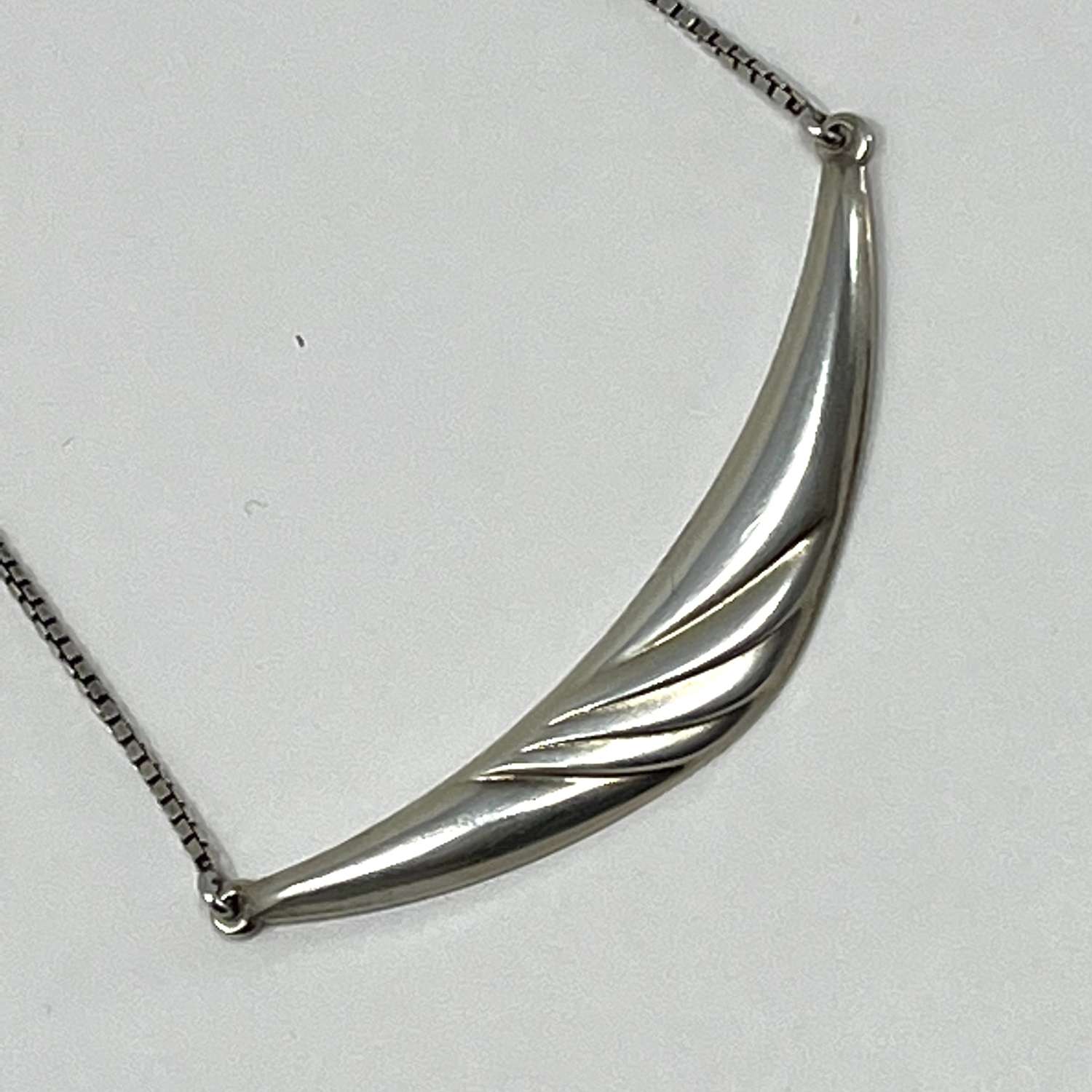 Sten and Laine silver necklace, Finland 1991