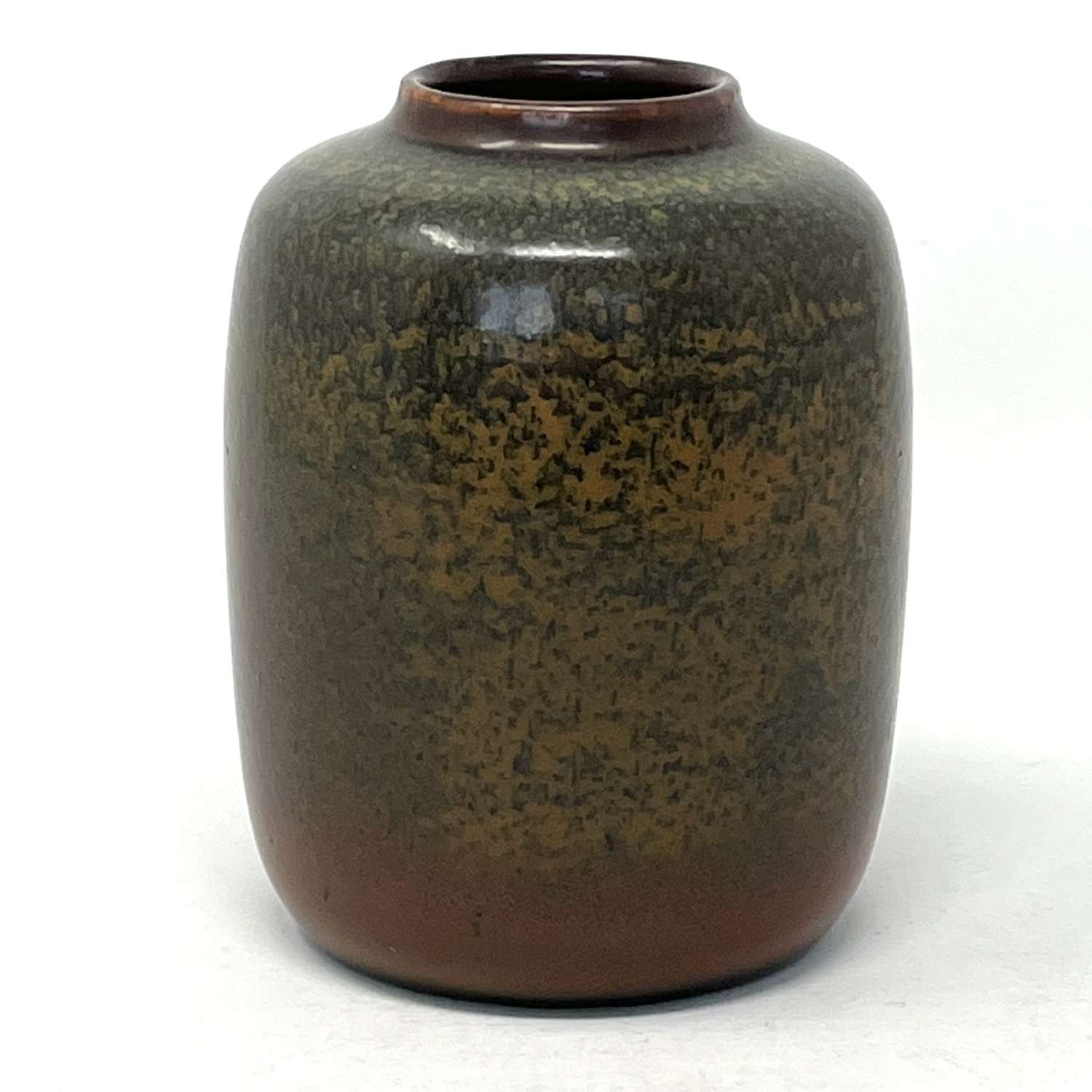 Bing and Grøndahl brown stoneware vase Denmark 1930s