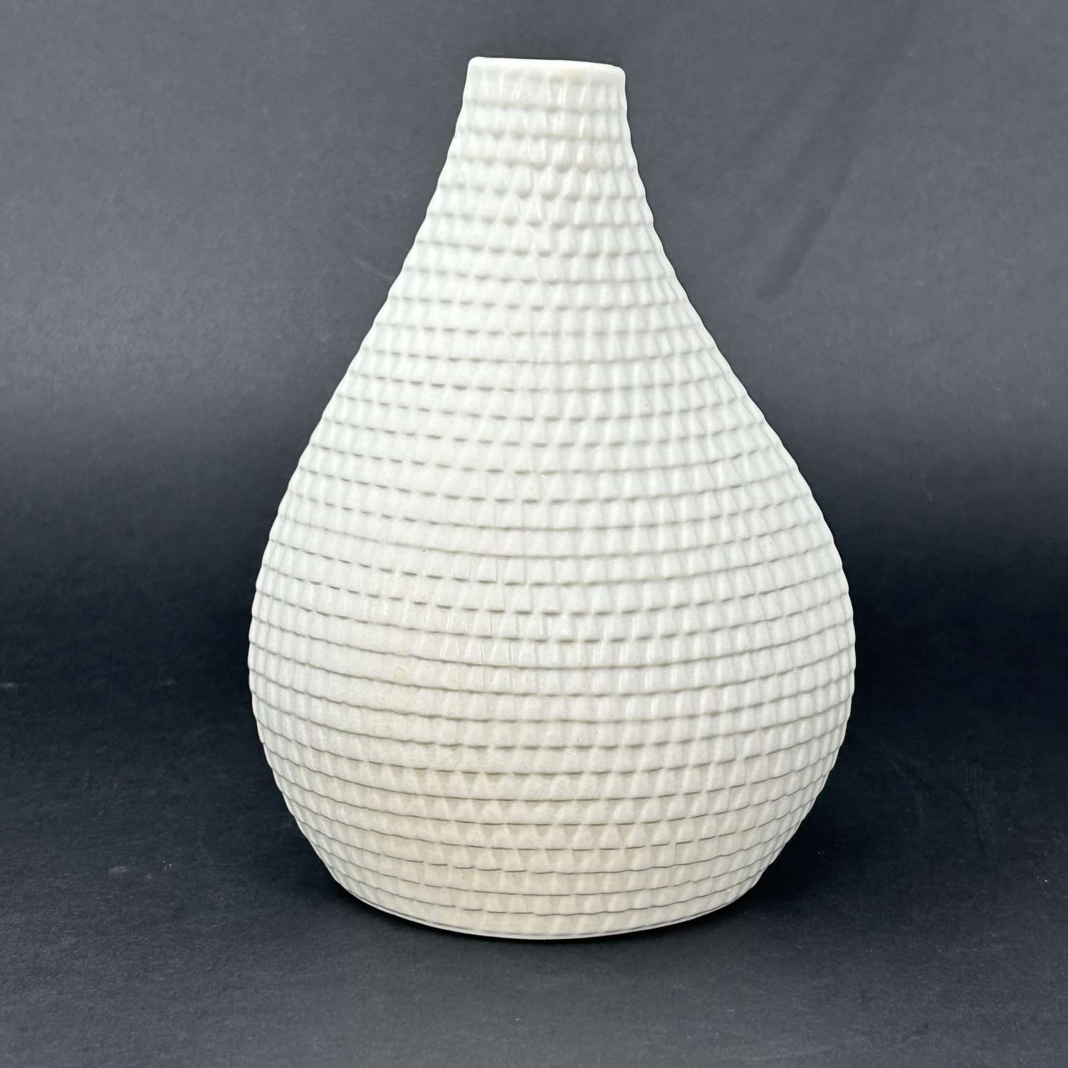 Stig Lindberg white-glazed  Reptil vase, Gustavsberg, Sweden 1950s
