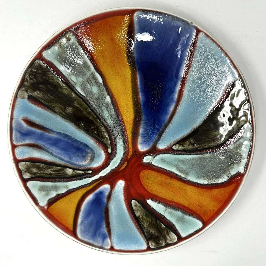 Poole Pottery Delphis plate England 1960s Patricia Wells