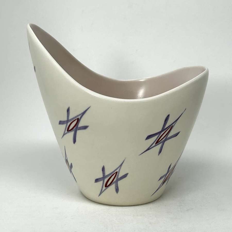 Poole Pottery Freeform large vase FSU pattern England 1950s