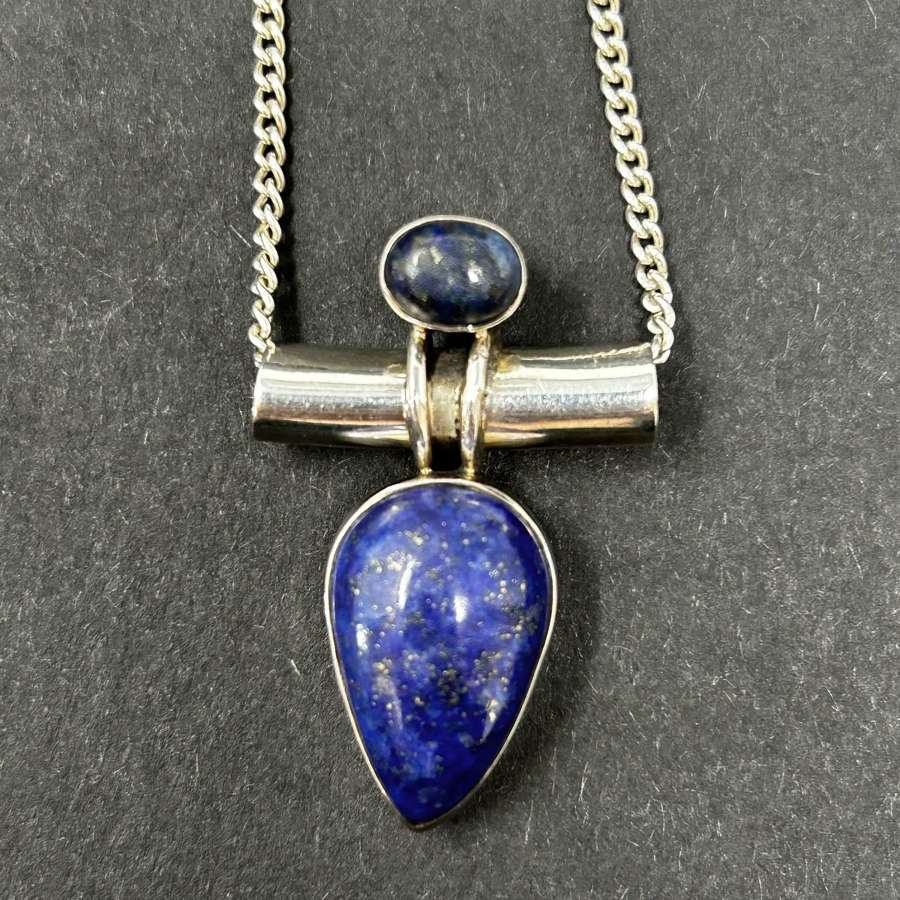 Lapis lazuli pendant, c 1980s